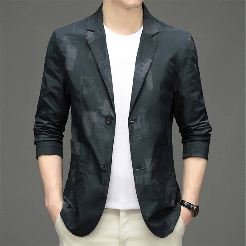 中青年男式2023春秋纯色西装男装西服外套宽松商务休闲男装P145，男装西服，星座1105-3