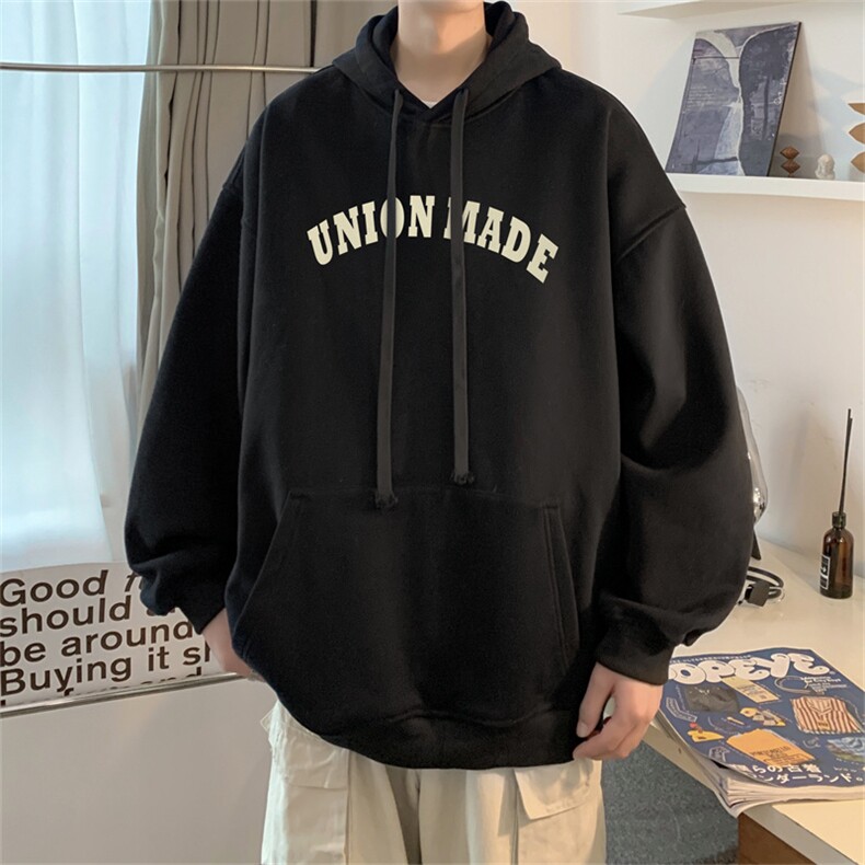 抖音品质23/秋季320G华棉男士连帽大码印花卫衣WYH3254-P45控68,男装卫衣,电商B370