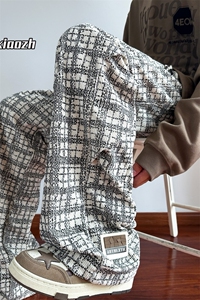 XZ616 秋季重磅灯芯绒满印双褶钉标休闲长裤 TY1069 特P55控68图片