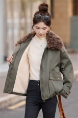 2025冬时尚新颖加绒派克服，女装派克服，梦依缘