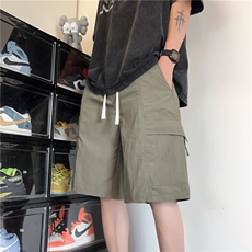 抖音品质夏季新款潮流透气宽松冰丝短裤B315-K24204-特p25控48，男装休闲裤，电商B315