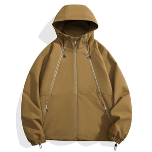 Cityboy情侣 时尚连帽冲锋衣外套夹克 团体班服图片