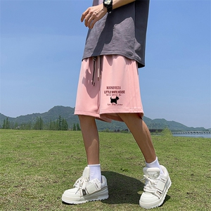 25年直播抖音得物品质运动男中裤五分休闲短裤K317P30控48图片