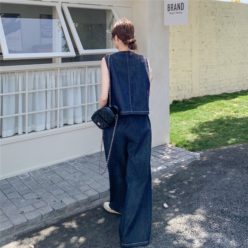 2025现货夏季时尚潮流新款两件套套裤C271-9509-P155-K218,女装套装/套裙,2C271