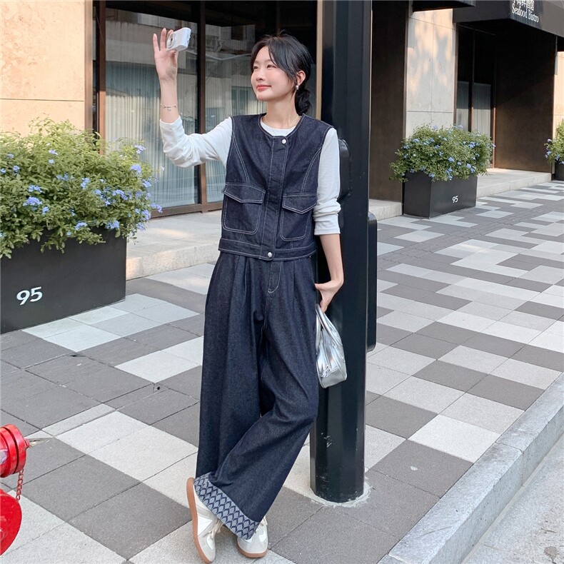 牛仔套装两件套2C205-701-P185-K268,女装套装/套裙,2C205