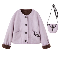 2025冬季新款~~双面穿皮毛一体，女装棉衣/棉服，意芙
