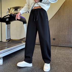 秋冬季加厚款裤子男20255新款美式休闲运动弯刀裤 A313-8006-P68图片