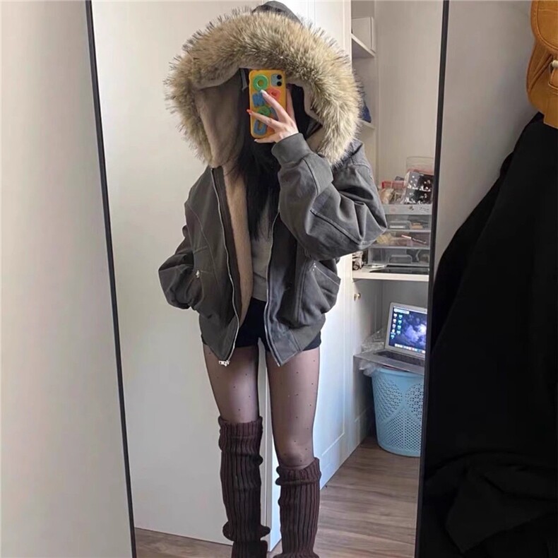 男女宽松美式工装外套加绒保暖毛领座山雕夹克棉服G881特P110网图,男装夹克,电商B245