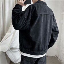 春秋新款牛仔外套男韩版宽松学生潮牌百搭bf工装夹克JK094-p60，男装工装外套，星座1008-2