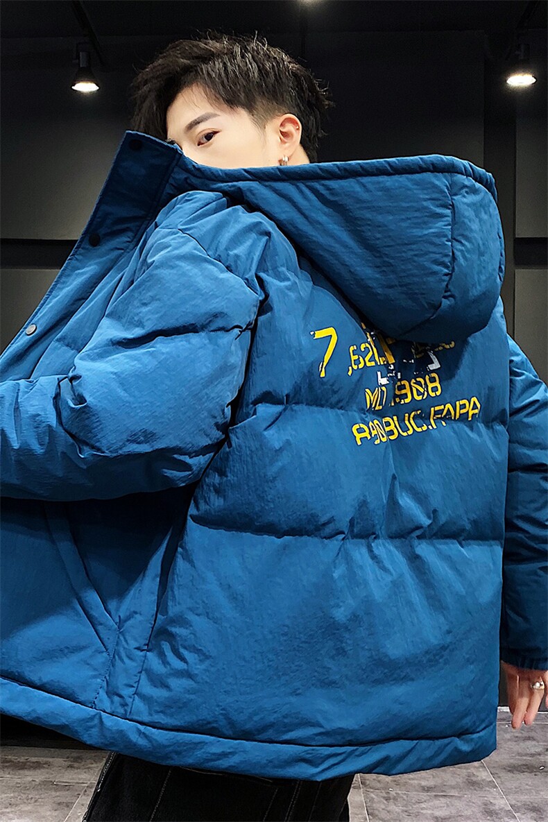 【】A003-HY8008-P130冬装新款印花连帽面包服棉衣家乐,男装棉衣,电商A003
