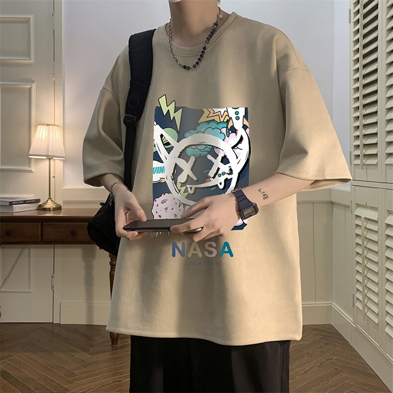 麂皮绒短袖t恤男大码半袖男JD82275-P25,男装T恤,电商A040