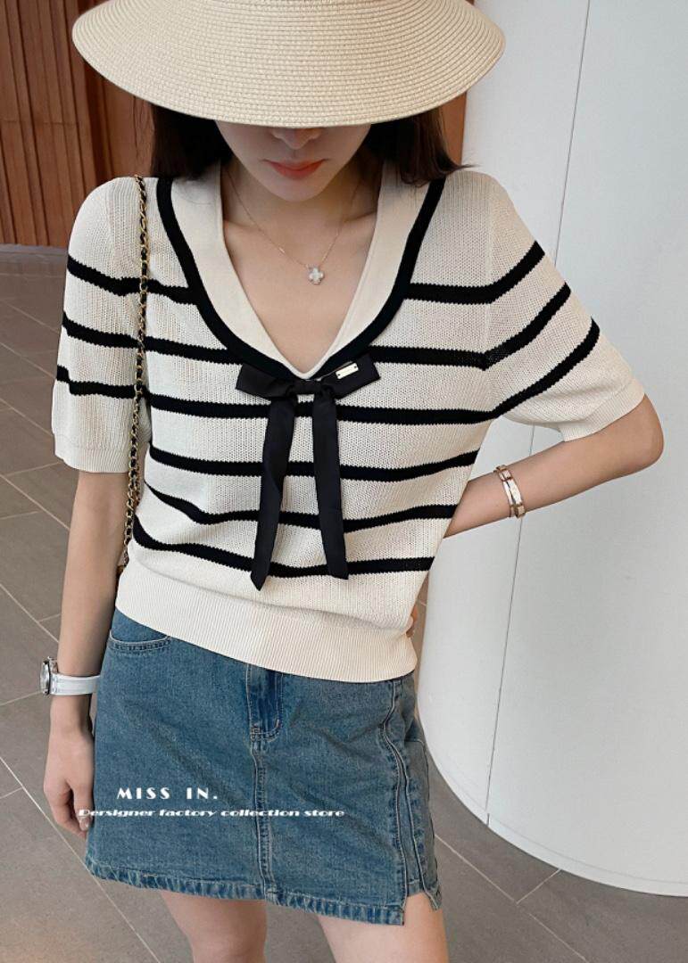 夏季新款小众设计感蝴蝶结上衣，其它，蜜思印·金