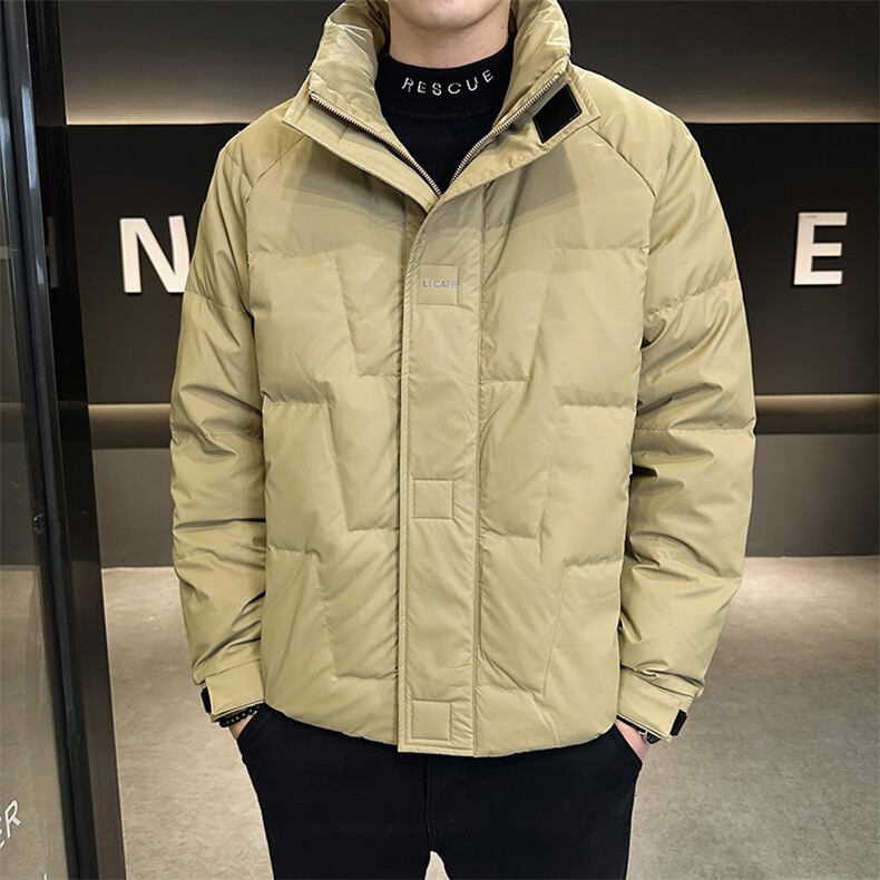 AK87801钱塘2020-3冬季厚款时尚休闲简约中年男士羽绒服P155，男装羽绒服，钱塘207-3