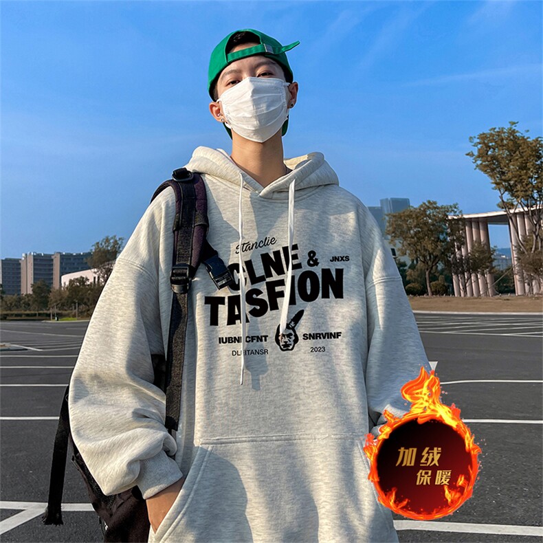 500克重磅秋冬美式加绒加厚卫衣外套DL1608常规特P35加绒特40,男装卫衣,电商A486