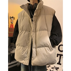 D4140-TP125控价168羽绒马甲2024冬新款港风男简约保暖马夹外套，男装背心/马甲，电商A102-1