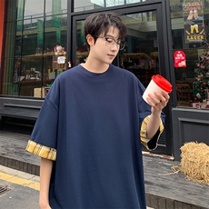 短袖男夏季新款港风宽松T恤上衣T8219-P25，男装T恤，星座214-3