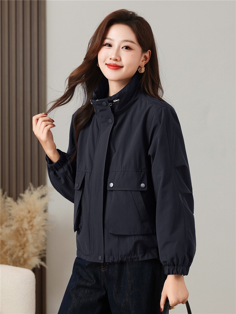棉外套女秋冬加厚纯色简约保暖时尚加棉上衣女,女装棉衣/棉服,曼沙奕珂