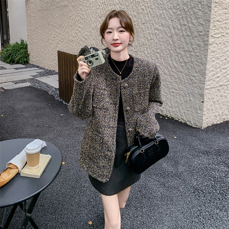 2024年冬季新款小香风外套女0157，女装短外套，浙宝069