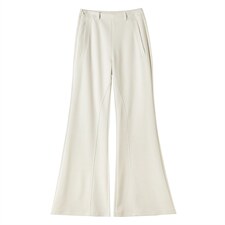 2026春季垂感显瘦低腰微喇阔腿宽松小个子休闲卫裤高级感长裤，女装休闲裤，梦白服饰厂