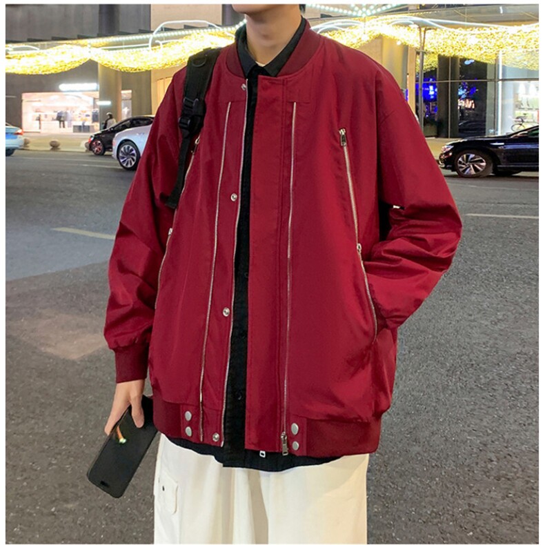 男士潮牌大码防水棒球领冲锋衣骑行服二开a406jk1220特p75,男装夹克,星座309（原A406）