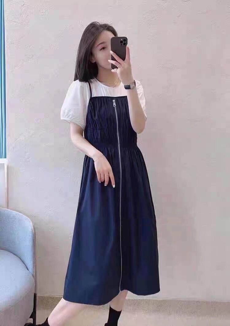 假两件连衣裙，女装连衣裙，吉之红