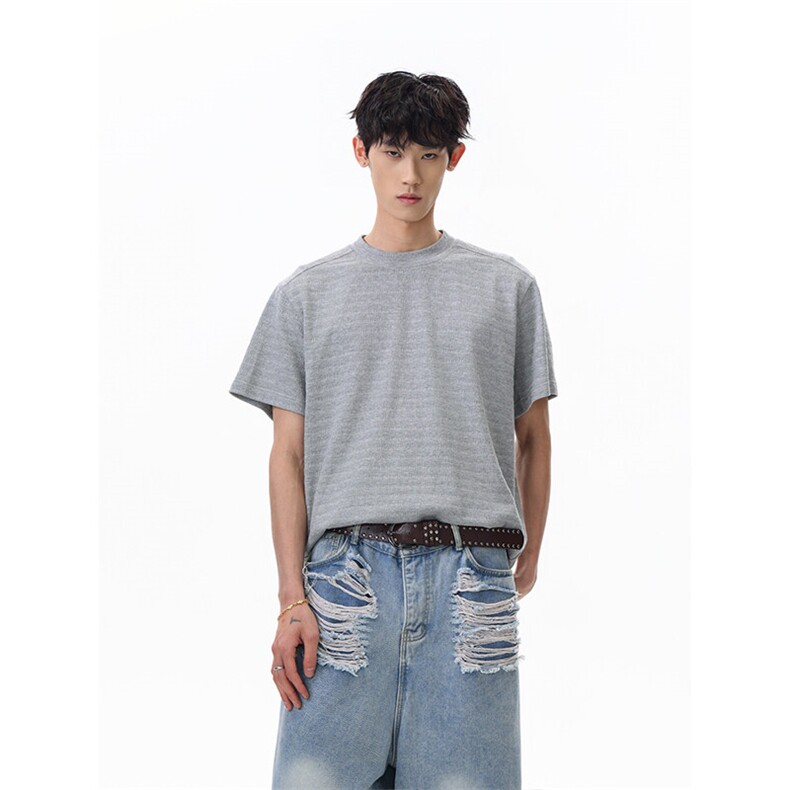 特P30无差价新款夏季潮流设计百搭短袖T恤-HT10250无影墙，男装T恤，电商A003