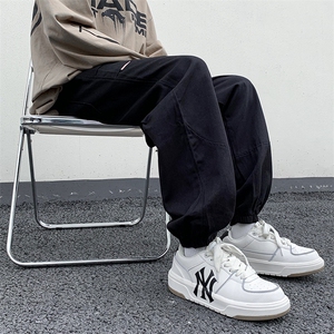 春季休闲裤男款束脚裤子男生宽松机能潮牌工装裤男K0912-P43,棕色衣服搭配什么颜色男生图片