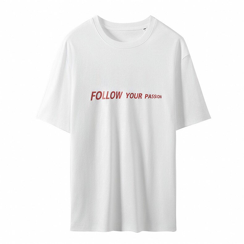 刺绣FOLLW艺术个性时尚舒适显瘦棉T,女装T恤,元素羊绒