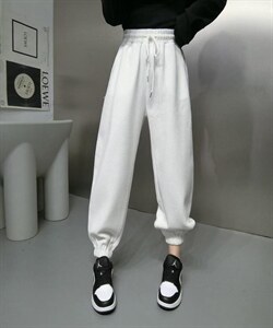 华夫格卫裤,女装休闲裤,九今