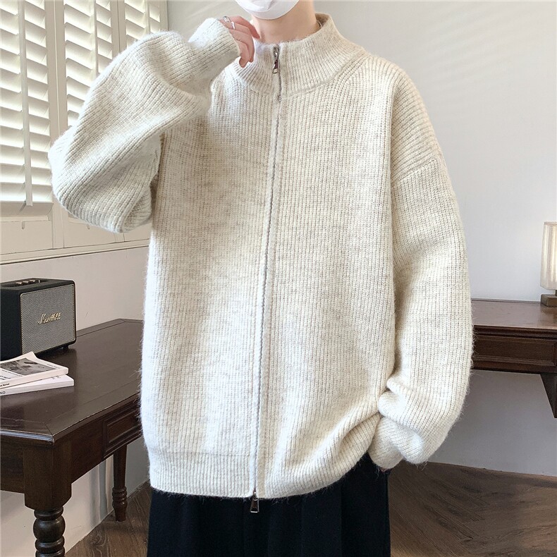 1018-1-M197-P75《新品》针织毛衣男士开衫休闲夹克外套时尚帅气,男装针织衫/毛衣,星座1018-1​
