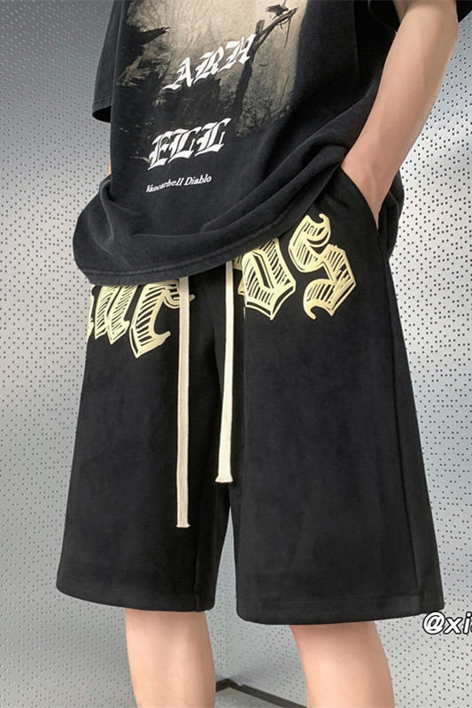 XZ616夏季新款麂皮绒发泡短裤休闲裤TY849P45控55,男装牛仔裤,星座512A（原616）