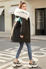 2020时尚收腰百搭优雅撞色拼接棉衣2021年冬季韩版派克服，女装棉衣/棉服，贵人树