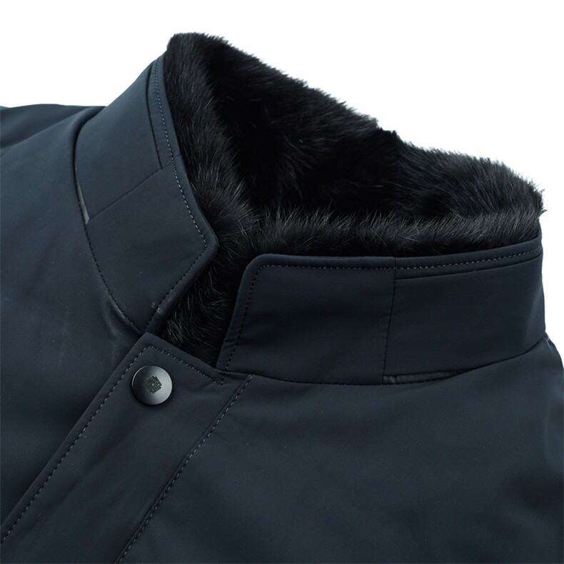 羽绒服外套男立领商务休闲中年男装冬季中老年爸爸装HL2166-P390,男装羽绒服,电商B212（原钱塘6029）