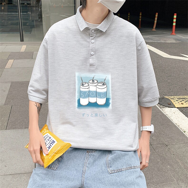PL57148-P35翻领短袖polo衫男大码胖子半袖t恤男有领保罗衫模特,男装Polo衫,电商A040