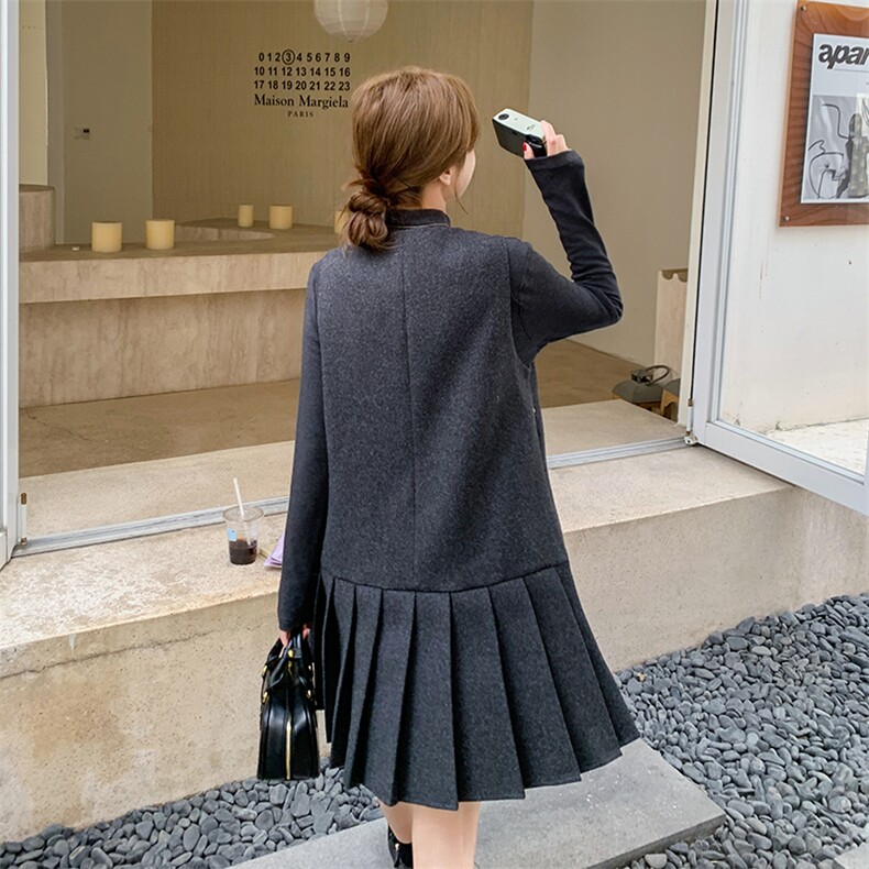 【新款】毛呢背心鱼尾裙显瘦打底两件套99801P175K258,女装套装/套裙,2C316