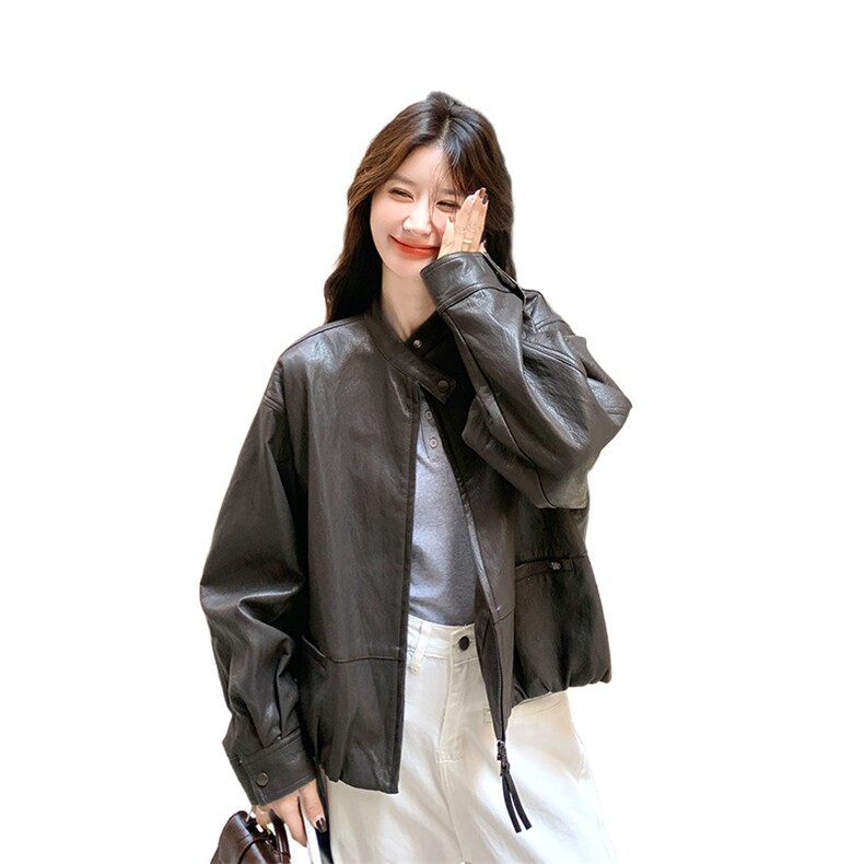 秋装新款皮衣外套2C092-98668-P165-K268,女装皮衣,2C092