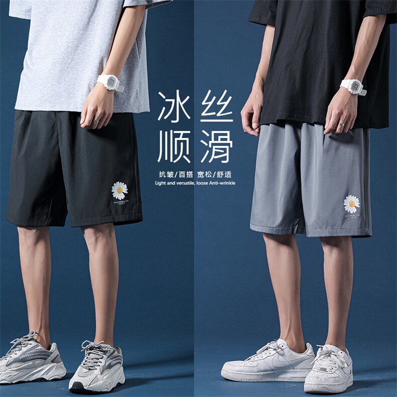 2023夏季新款休闲短裤男士韩版青少年中裤五分裤DK517特批16图片
