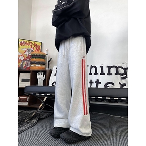 秋冬华棉包边立体卫裤运动裤男生青春潮流长裤图片