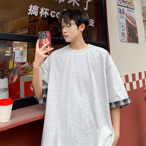 短袖男夏季新款港风宽松T恤上衣T8219-P25