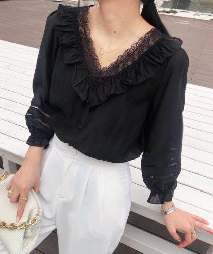 天丝蕾丝小衫，女装，依纤