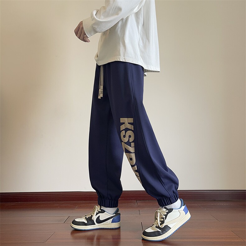 高品质秋季休闲裤男织带复合宽松长裤227-2*K026*P35控58,男装休闲裤,星座227-2