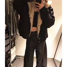 黑色毛领座山雕短款棉服男冬季加厚保暖棉衣连帽外套M950，男装棉衣，星座1116A（原606A-3）