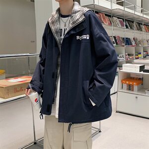 主推新款夹克假两件连帽百。搭外套G111图片
