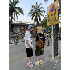网图有货美式复古卡通人物印花纯棉短袖T恤男女情侣上衣A580-P25，男装T恤，星座1505