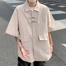 衬衫男士韩版潮流痞子帅气宽松百搭夏季2024新款ins外套CY783-P43，男装衬衫，星座412-2