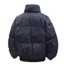 豹纹高街冬装复古立领棉服男女棉衣外套面包服做旧HZ8820-P88，男装棉衣，星座610B-1