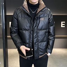 大货冬季皮羽绒服男立领加厚保暖防寒服C317-Y8215-P185，男装羽绒服，电商C317