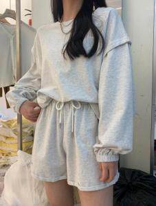 【现货】秋季新款简约休闲卫衣套装，女装卫衣/绒衫，法贝萱