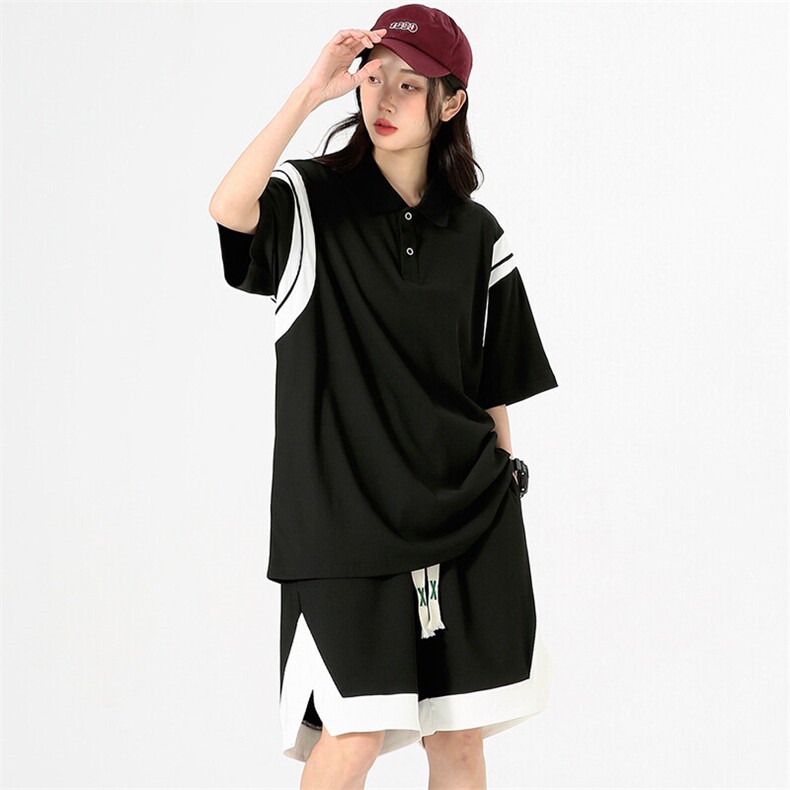 夏季现货主推大码港风情侣冰丝防晒翻领POLO短袖套装S17P65，男装防晒衣，电商B226-2（原B217-2）