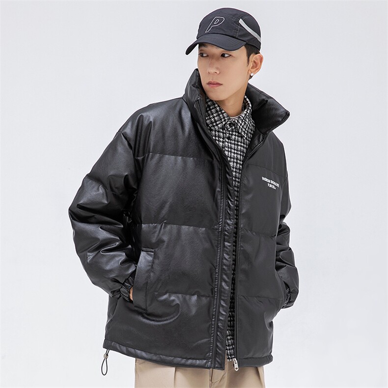 新标90白鸭绒短款羽绒服2024秋冬潮流情侣潮男A436-9205-P210，男装羽绒服，电商A436